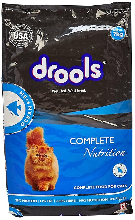 Drools Ocean Fish Adult Cat Food, 7kg (+20% Extra Free Inside)
