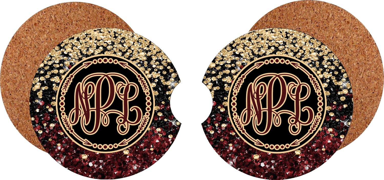 Gold and Red Glitter (EFFECT) Personalized License Plate and Accessories,Personalized, Custom Car Tag, License Plate for women, Monogram (License Plate and Frame)
