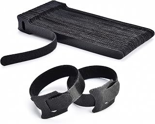 Reusable Cable Ties | Adjustable Hook and Loop Fastening Wire Straps | Multi-Purpose Cord Organizer for Home, Office, TV, ... Price In India