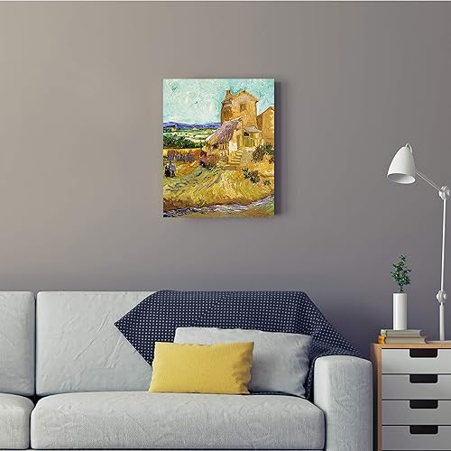 Miniatura 668 de A&T ARTWORK The Starry Night de Vincent Van Gogh. Tamaño del marco: 36 x 30 pulgadas, tamaño de la imagen: 30 x 24 pulgadas, reproducciones clásicas