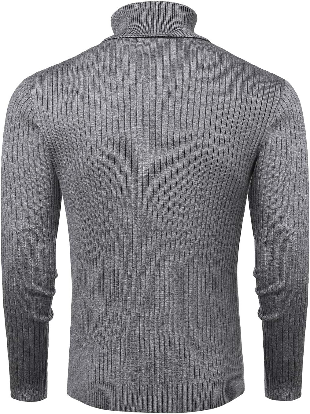 Mens Turtleneck Sweater Slim Fit Soft Knitted Basic Pullover Sweater - Image 3