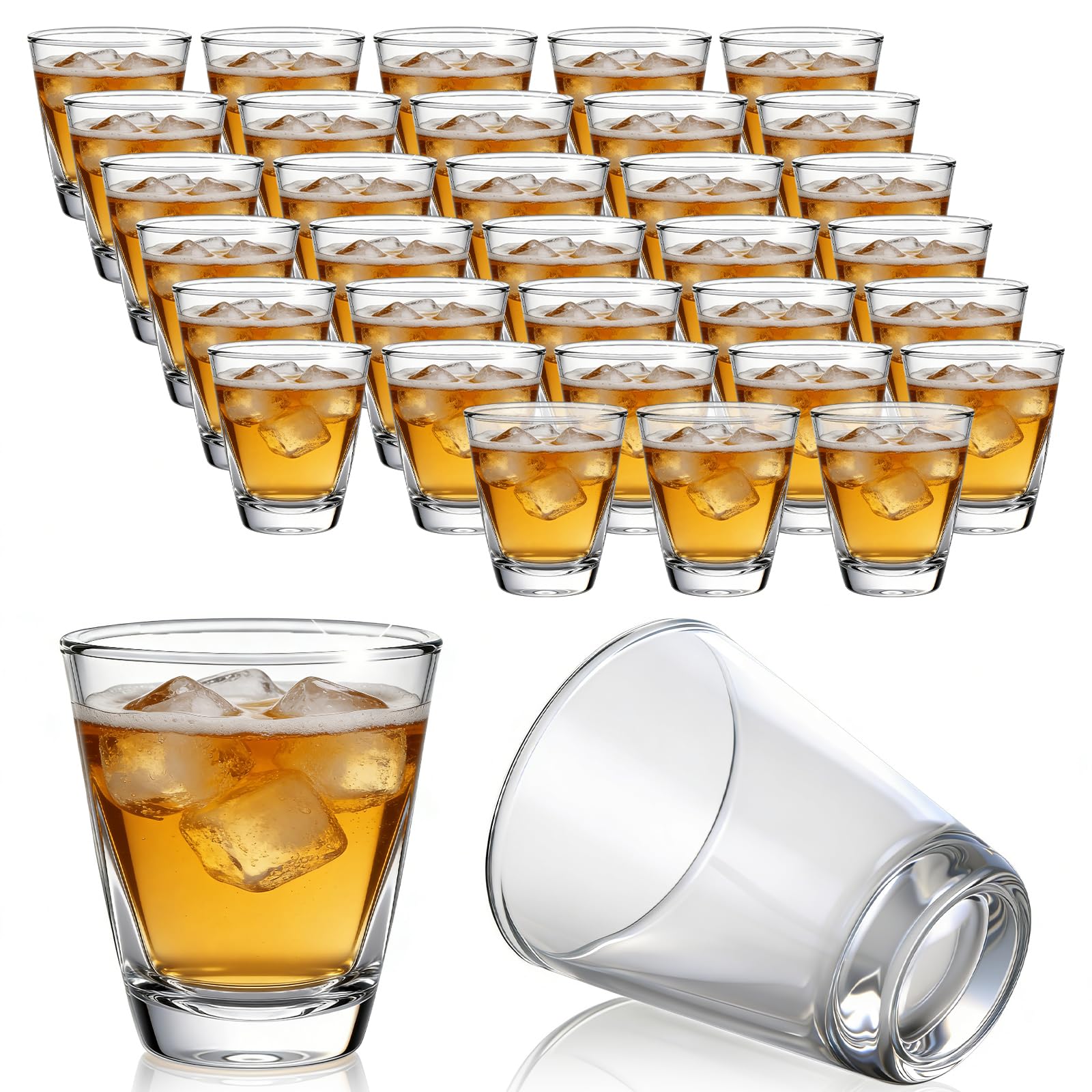 DAJAVE Shot Glasses Set of 36 Small Shot Glass 35ml