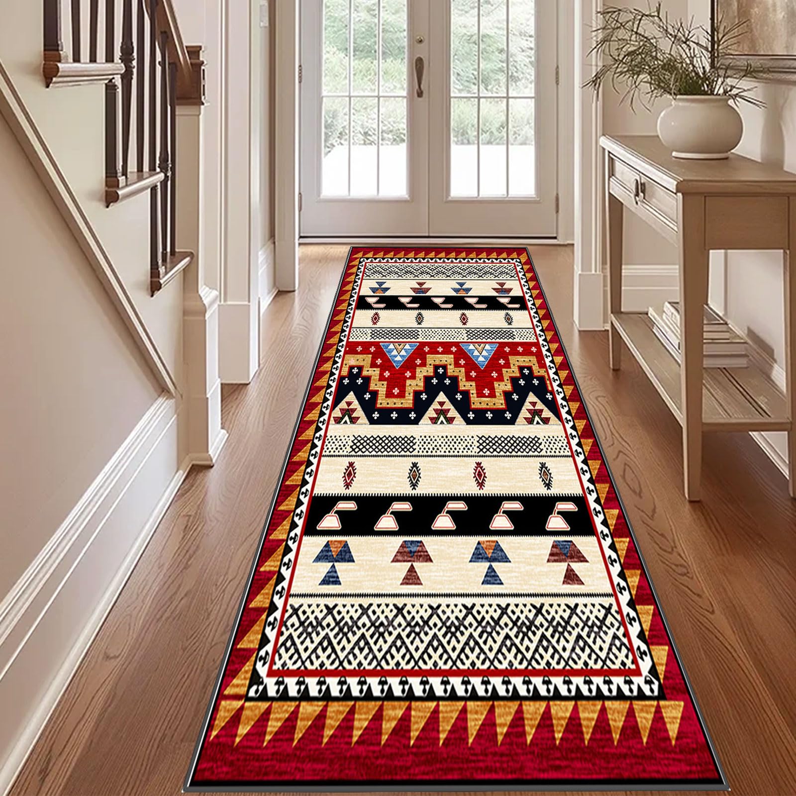 Tapis de cuisine long 50 x 420 cm idéal pour sécuriser et embellir le couloir