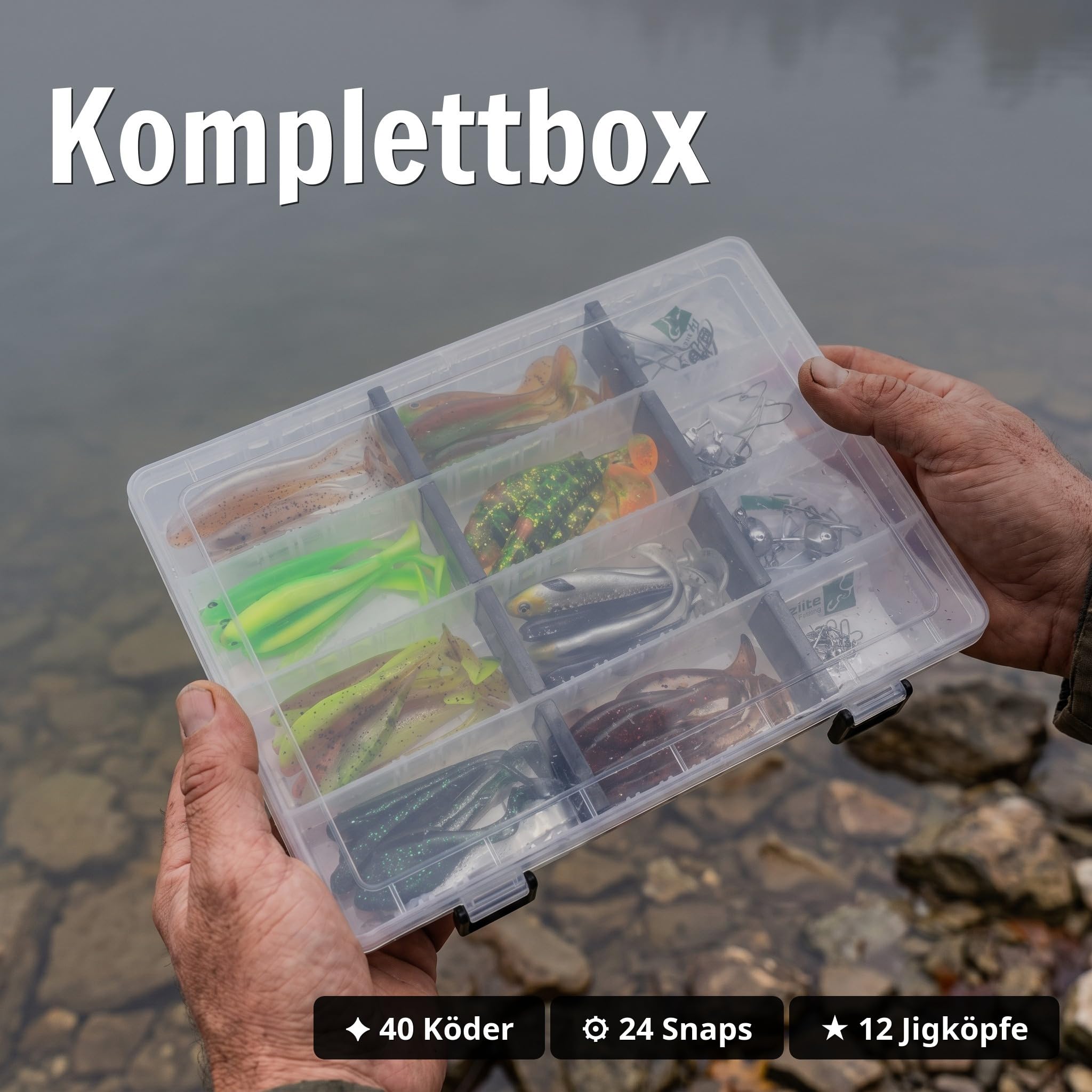 Zite Fishing Inzite Pershad Box | Barsch & Zander Spinnfisch-Set mit 8,5cm