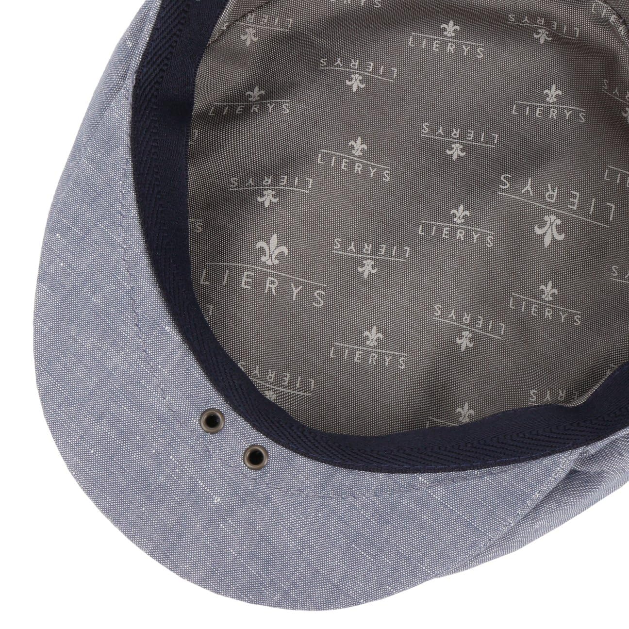 LIERYS Coppola Maschile Inglese Made in Italy Cappello Estivo Look Denim Primavera Estate