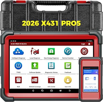 LAUNCH X431 PRO5 Diagnostic Tool J2534 Reprogramming Tool w/SmartBox 3.0 | ECU Online Coding, Topology Mapping, Upgraded of X431 Pro3 V+, Bi-Directional Diagnostic Scanner, CANFD & DOIP, 2 Yrs Update