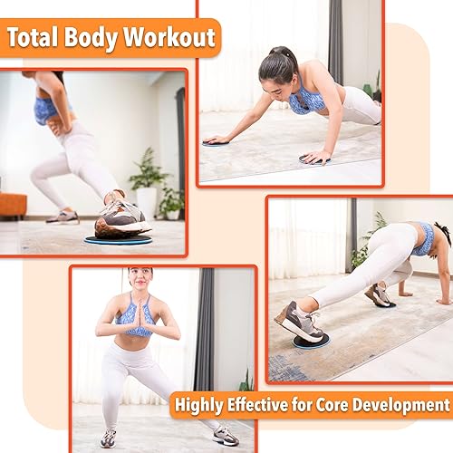 Miniatura 7 de Mr. Pen Deslizadores centrales para entrenar  Paquete de 2 discos deslizantes de entrenamiento de doble cara