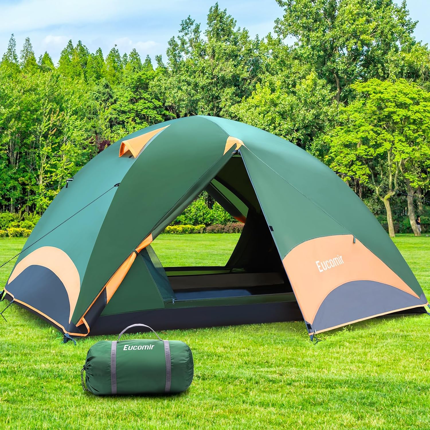 Zelt,Camping Zelt 4 Personen,Wasserdichtes Familienzelt mit Abnehmbarem Regenfliegen