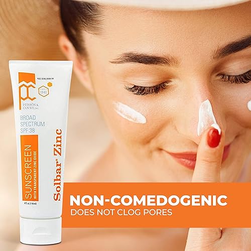 Miniatura 5 de Solbar Protector solar Zinc con óxido de zinc SPF 38, Sin Perfume, Crema transparente, 4 onzas