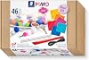 STAEDTLER 8023 15 FIMO Soft Oven-Hardening Polymer Modelling Clay - Basic XXL Kit, Assorted Colours Pack of 26 x 57g Blocks & 20 x Accessories