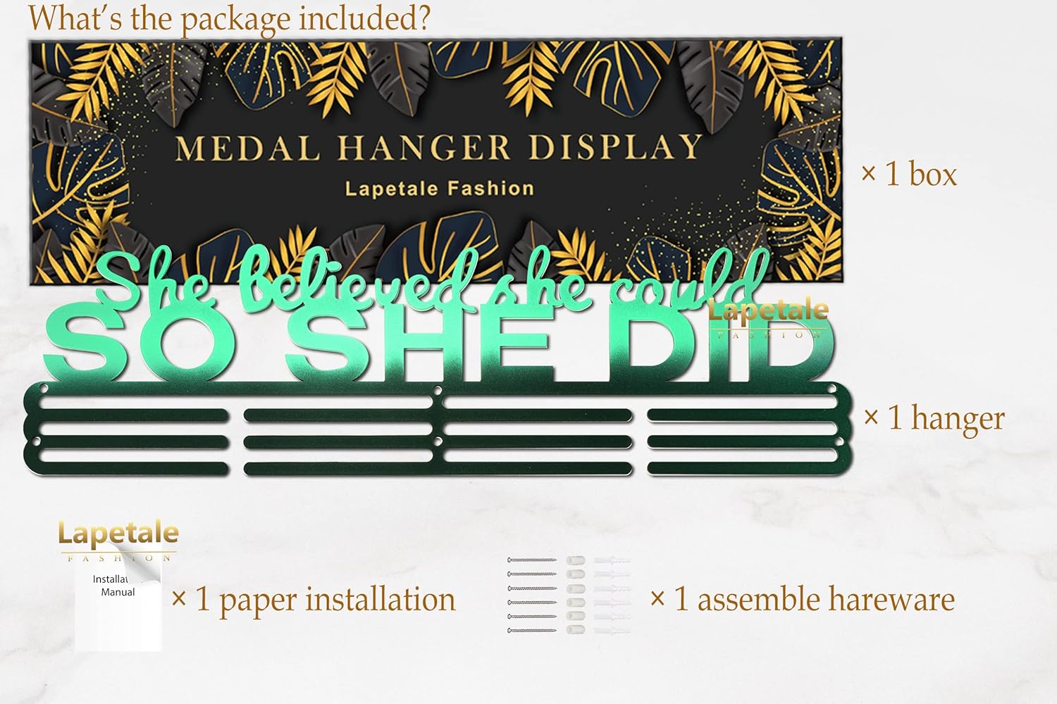 Race Medal Holder Wall Hanger,Marathon Medal Display and Runner Medal Hanger Display,Bib Running Medal Display, Running Medal Hanger Display,Medal Holder for Wall, Sports Medal Hanger Display Gifts