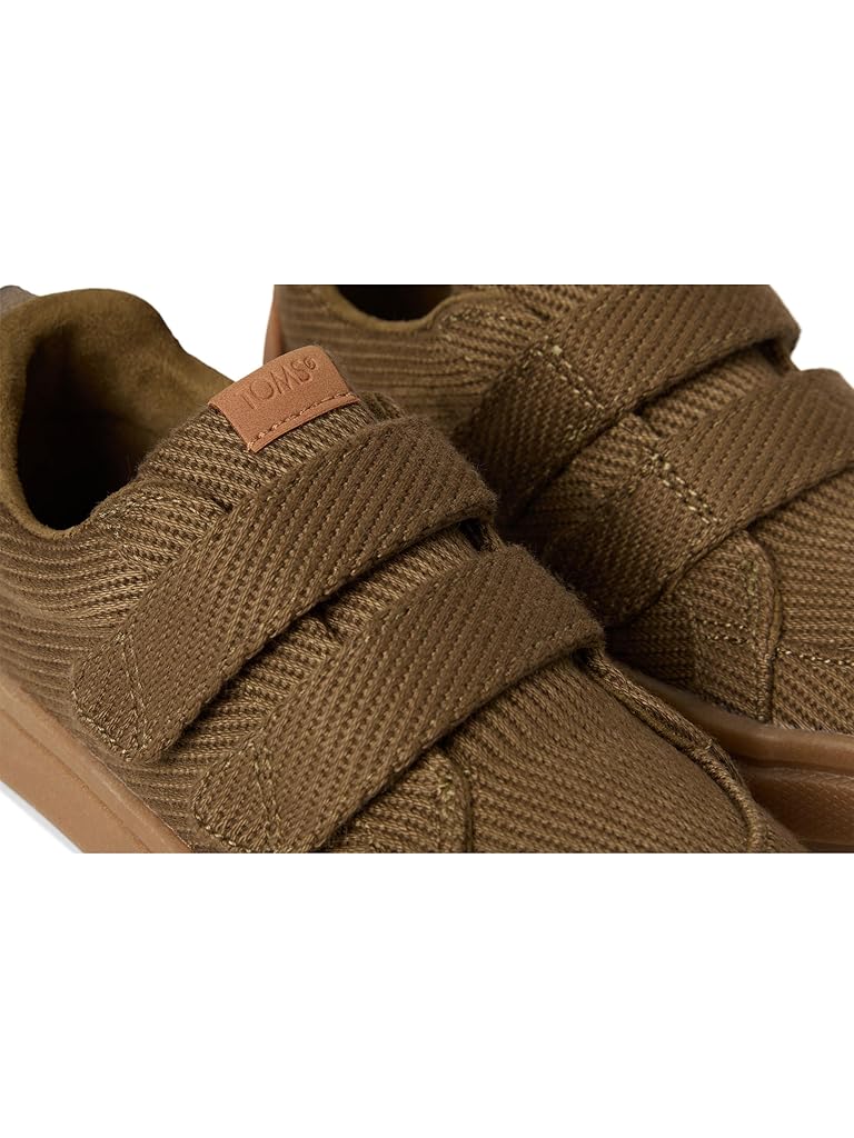 Olive TOMS Cruz Double Strap (Toddler/Little Kid/Big Kid)