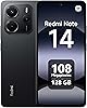 Xiaomi Redmi Note 14 Smartphone 8 GB RAM 128 GB Display 6.67 Inch AMOLED 120 Hz Camera 108 MP Fingerprint Sensor NFC 33 W Turbo Charging 5500 mAh Midnight Black
