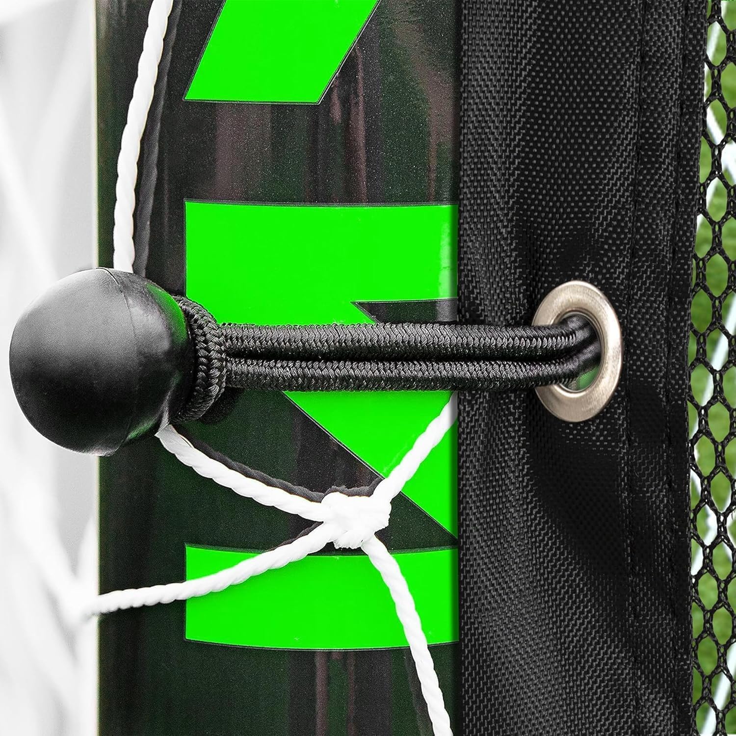 AKOZLIN Soccer Goal Target Net Soccer Shooting Training Aid with 7 Scoring Target Zones Soccer Field Nets Football Practice Training Equipment Accessory (Net Only)