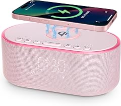 Odokee Wireless Charging Alarm Clock Radio: Qi Certified Fast Wireless Charger for i Phone Samsung