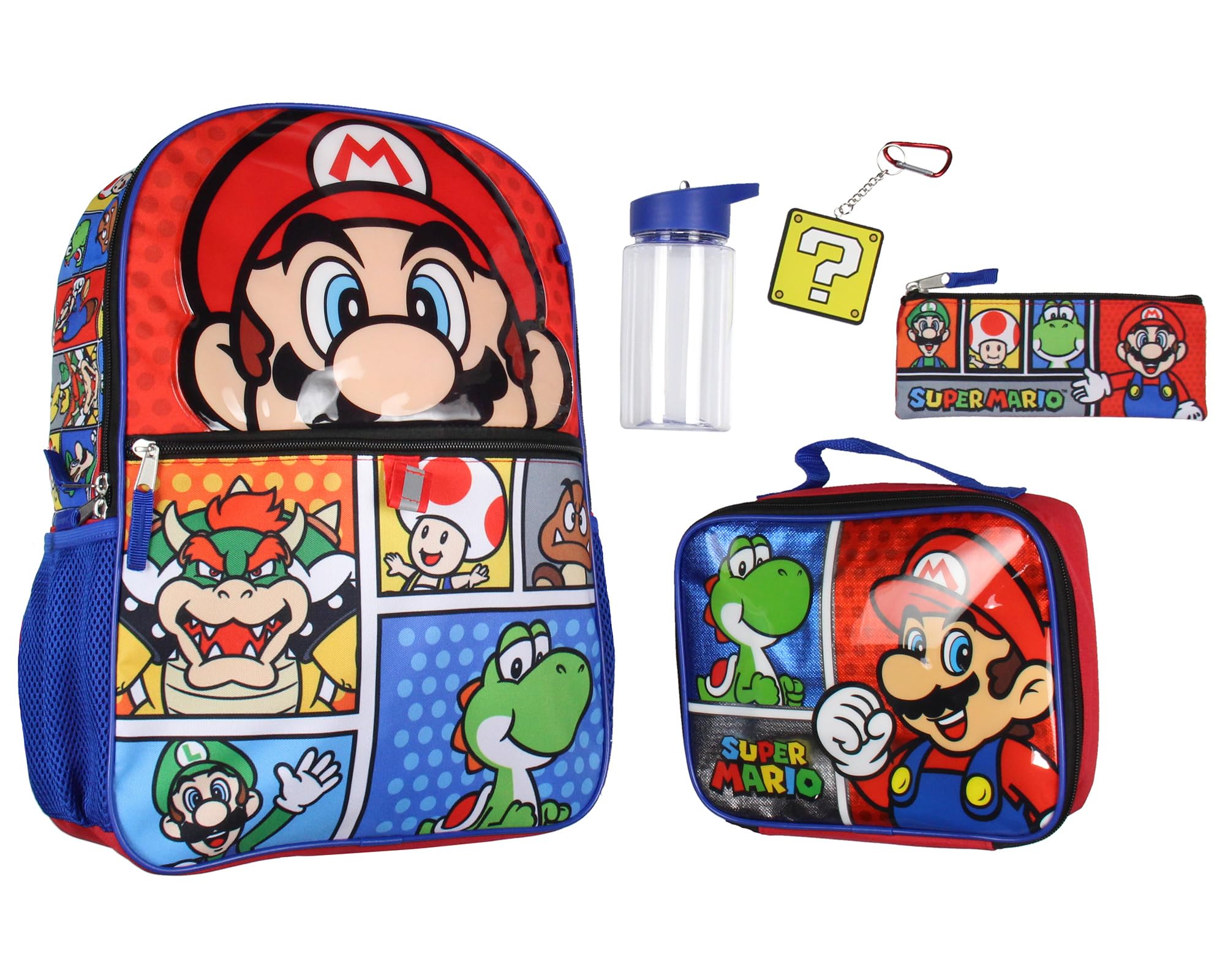 『マリオ 3Dワールド』『マリオ U』『ペルソナ5 ケース』 Amazon.com: Bioworld Super Mario Backpack 5-Piece 16