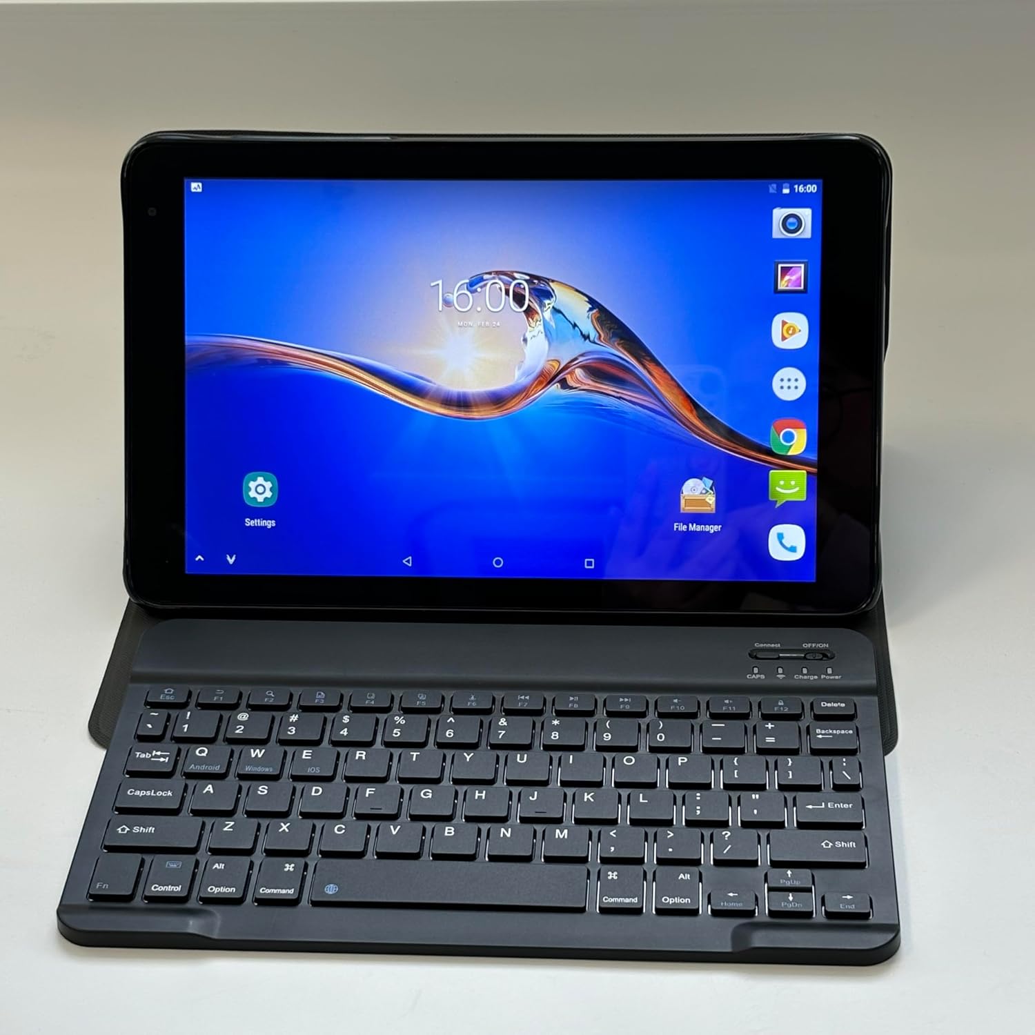 Tablet with Keyboard，G1，10.1 inch Screen，3GB RAM，128G+128G Memory，4G LTE Android Tablet with Dual SIM Slots, 5MP+16MP Camera, 5000mAh Battery，Notebook Computer (Blue, 3)