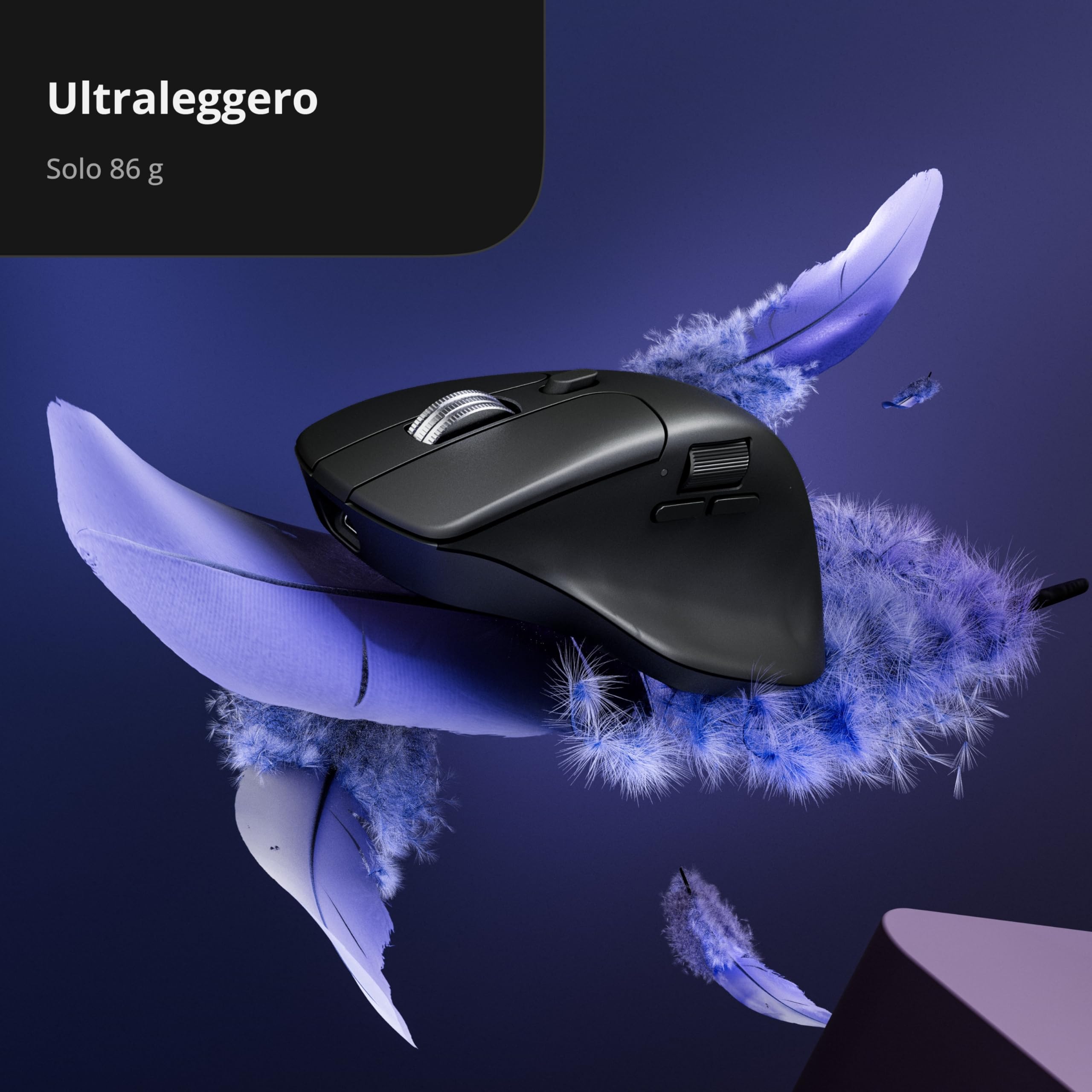 Keychron M6 Ratón Inalámbrico 8000Hz, 2.4 GHz/Bluetooth 5.3 / USB-C, 30 000 dpi, Sensor PixArt 3950, hasta 120 Horas de Batería, Ratón Gaming Programable para Windows, macOS y Linux – Negro