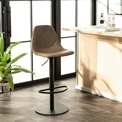 Safavieh Home Collection Sky Olive Adjustable Swivel Bar Stool disponible en Yaxa Peru