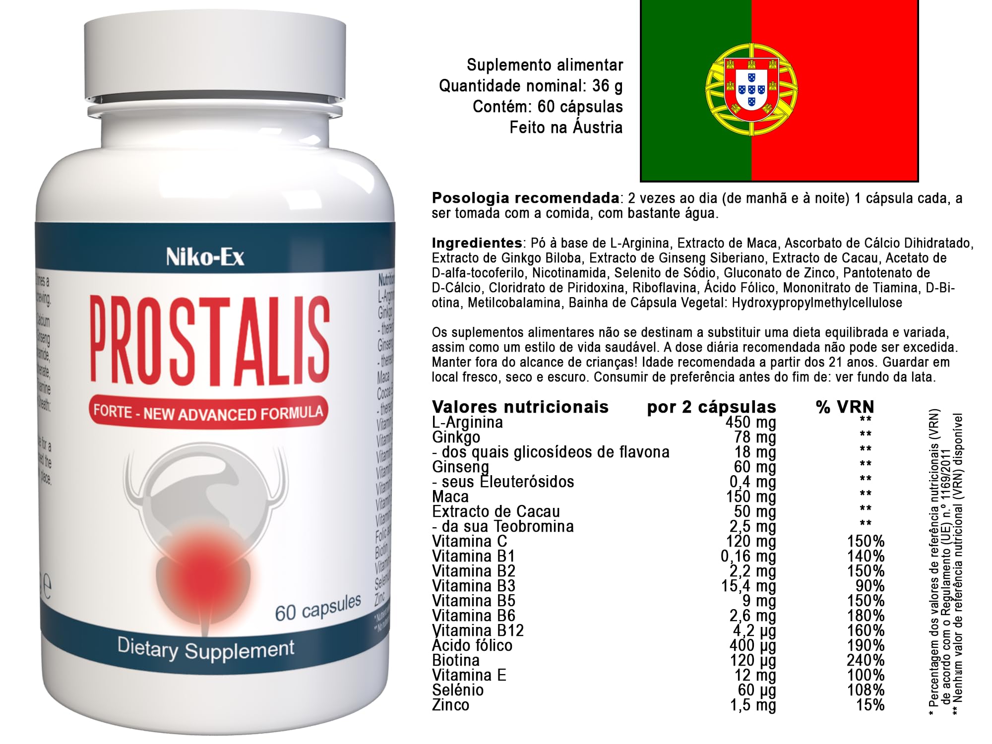 Prostalis Forte für Männer - 60 Kapseln