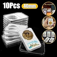 Vista 1 de 10 X Moneda Losa Display Holder Almacenamiento 1.575 in para American Silver Eagle 1 oz Moneda