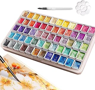 Pigmento Colorante Para Resina Epoxi | Pigmento Mineral Perla,60 Colores Brillantes para Pintura, Decoración Artística, Uñas y Proyectos Creativos - Paleta Portátil para Principiantes