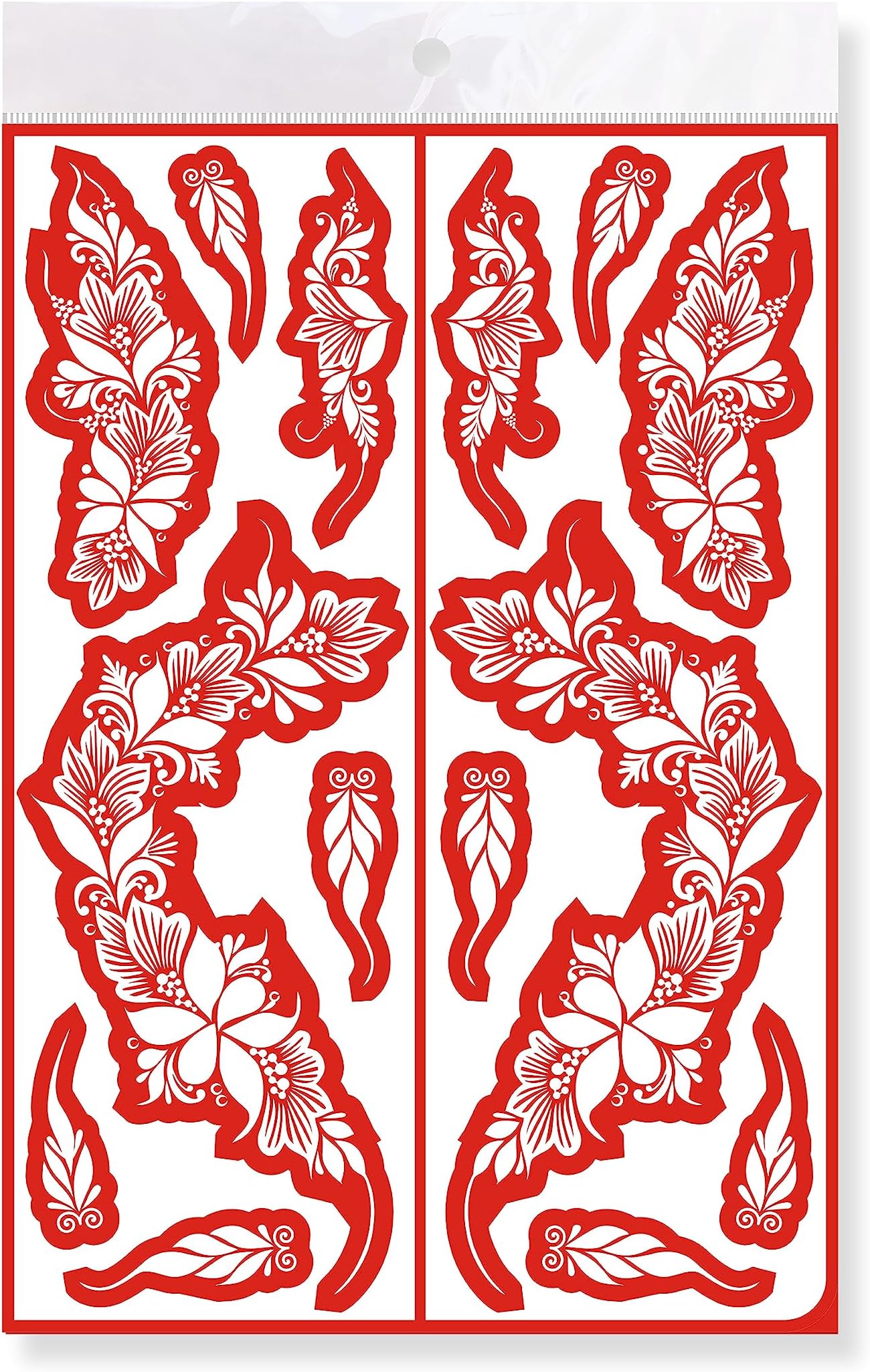 MAJARAT HENNA TEMPLATE STENCIL – MJ525 (LARGE: 18x25 cm.)