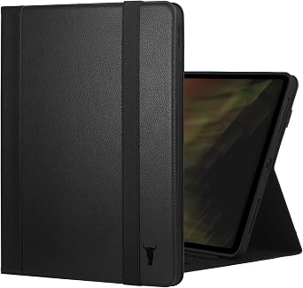 TORRO Case Compatible with iPad Pro 13 2025/2024 Premium Leather iPad Pro 13 M5 / M4 Case with Stand Function, Apple Pencil Connectivity and Wake/Sleep Function Black