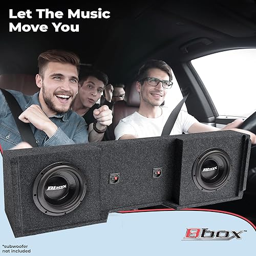 Miniatura 3 de Bbox Caja de subwoofer doble sellada de 10 pulgadas, caja de subwoofer Accu-Tuned mejora la calidad de audio, sonido y graves - Compatible con