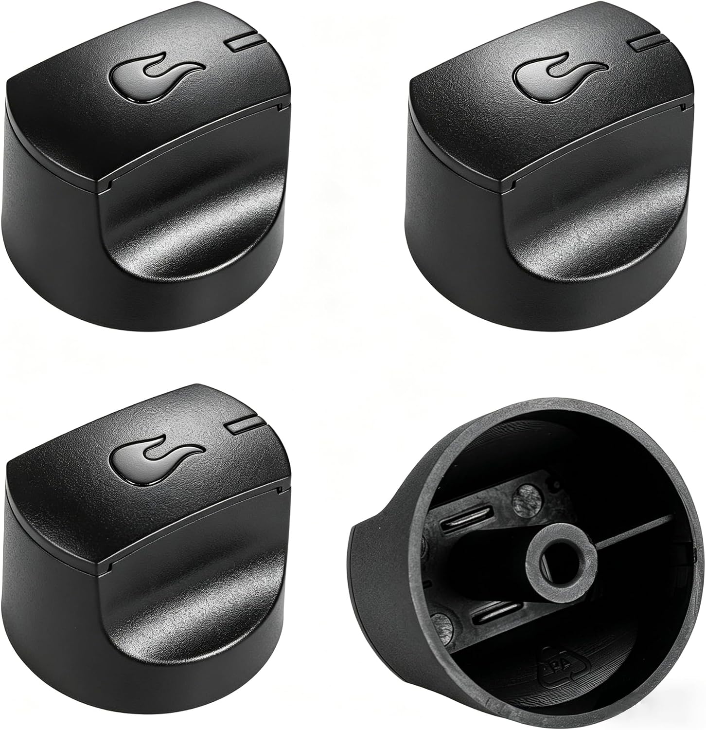 Grill Control Knobs Replacement for Charbroil – 4-Pack, OEM G215-0502-W1, Fits Performance Series & Classic 280 Gas Grills – Easy Install