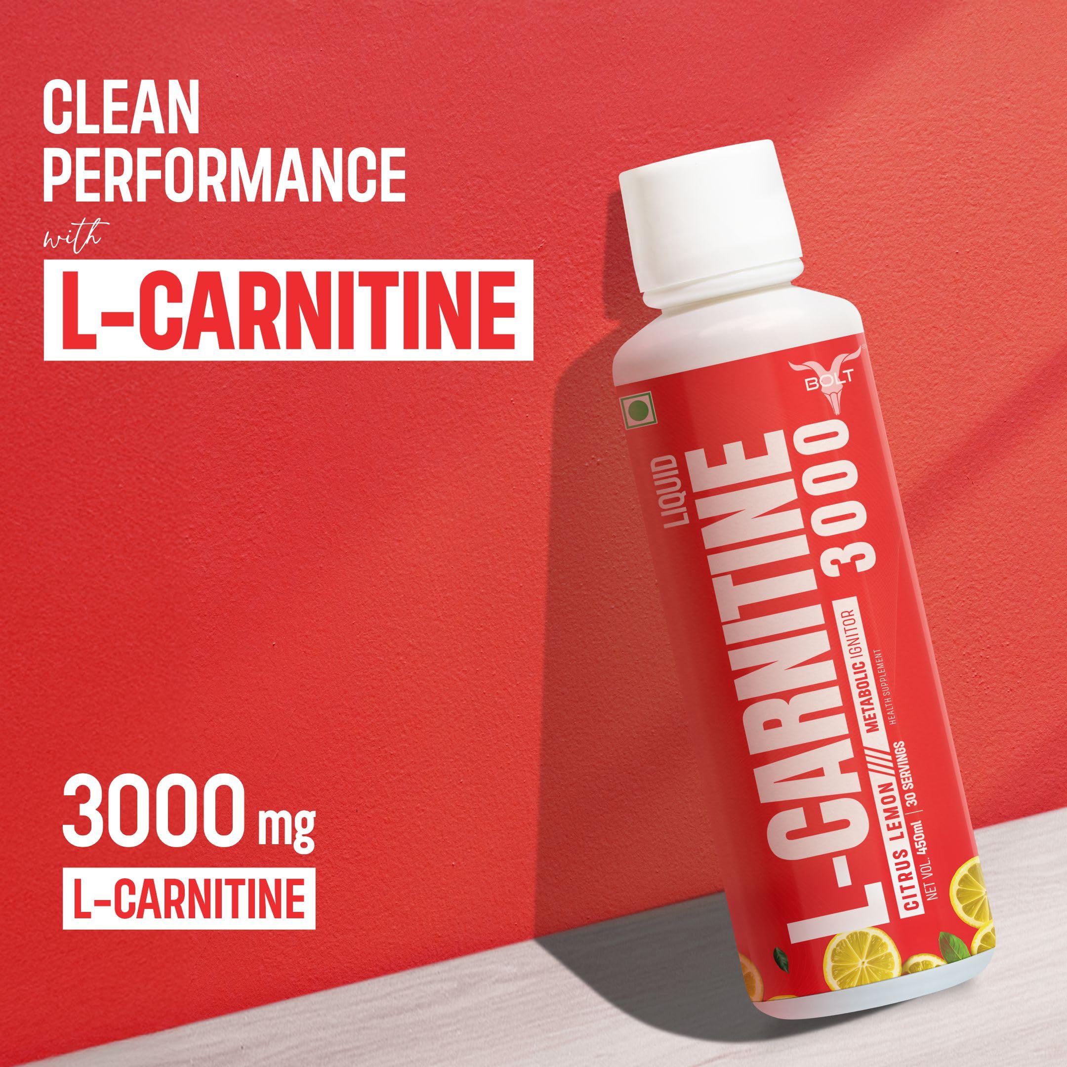 Bolt L-Carnitine Liquid 3000 mg | Converts Fat into Energy | Citrus Lemon — Amazon image 2