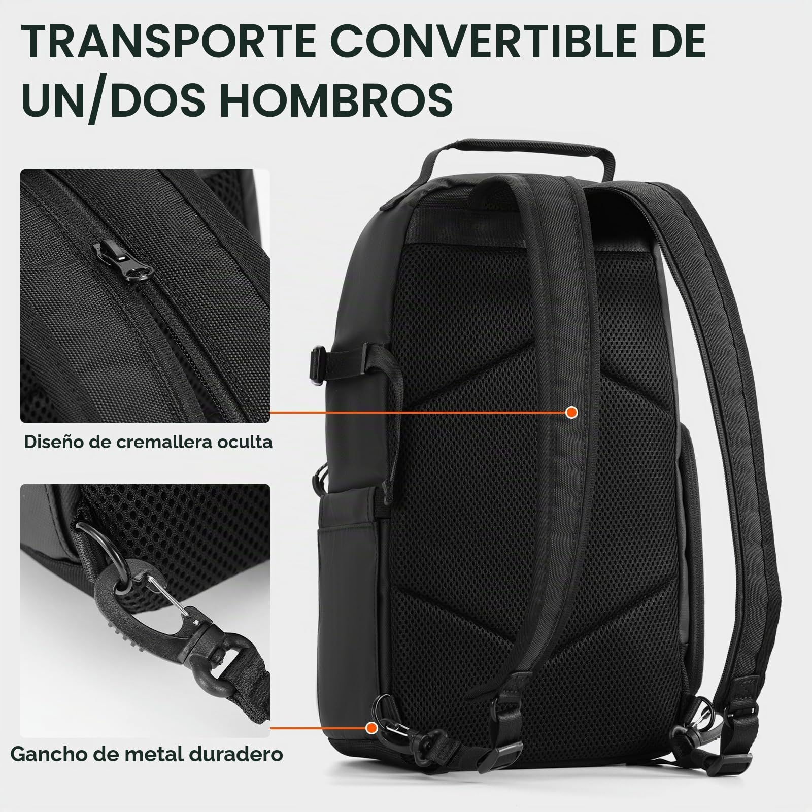 TARION Camera Sling Shoulder Bag - Photography Bag Backpack with Side Access Waterproof Raincover for DSLR SLR Mirrorless Cameras TR-S