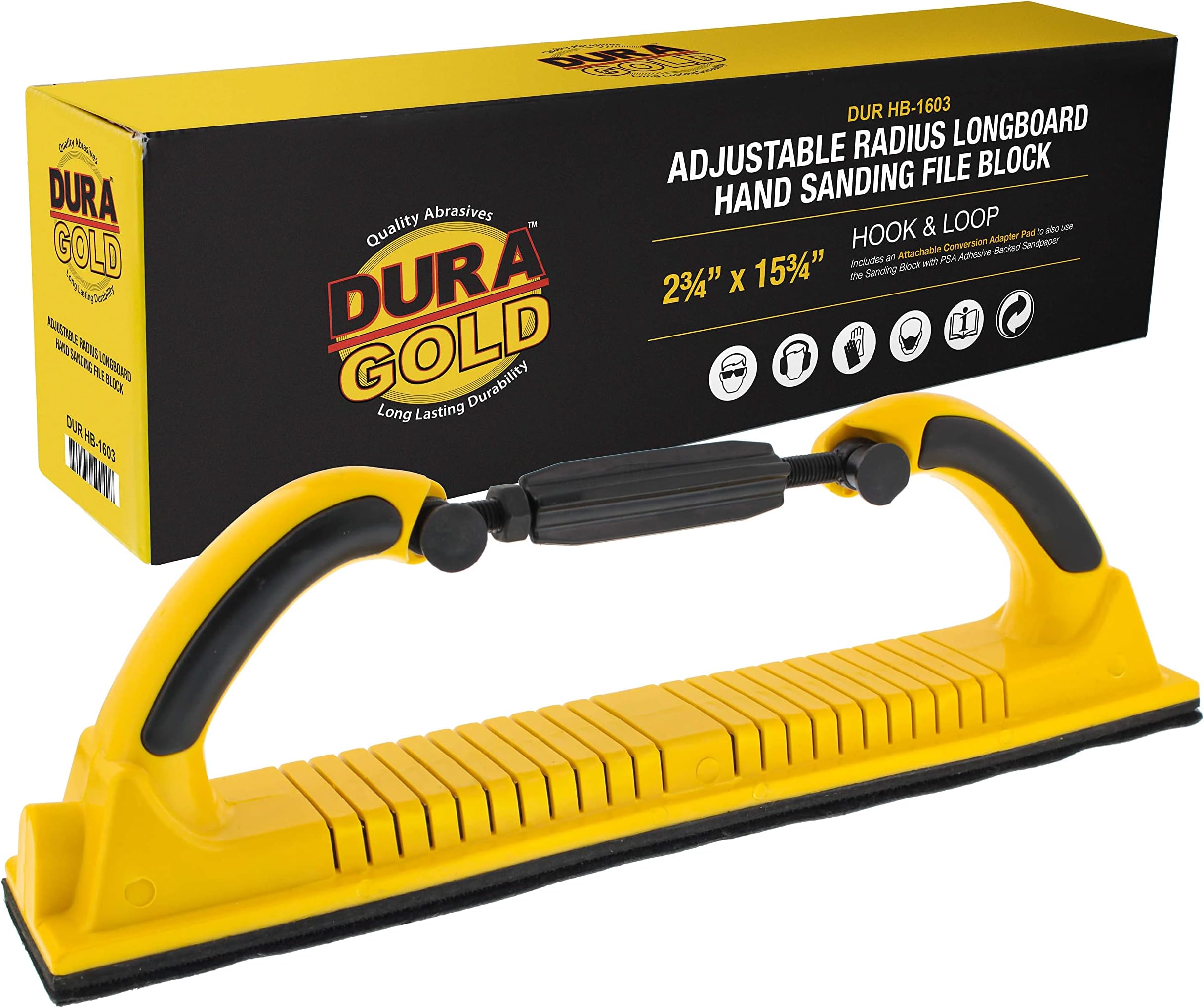 Dura-Gold Pro Series Firm & Flex Longboard Hand Sanding File Block ...