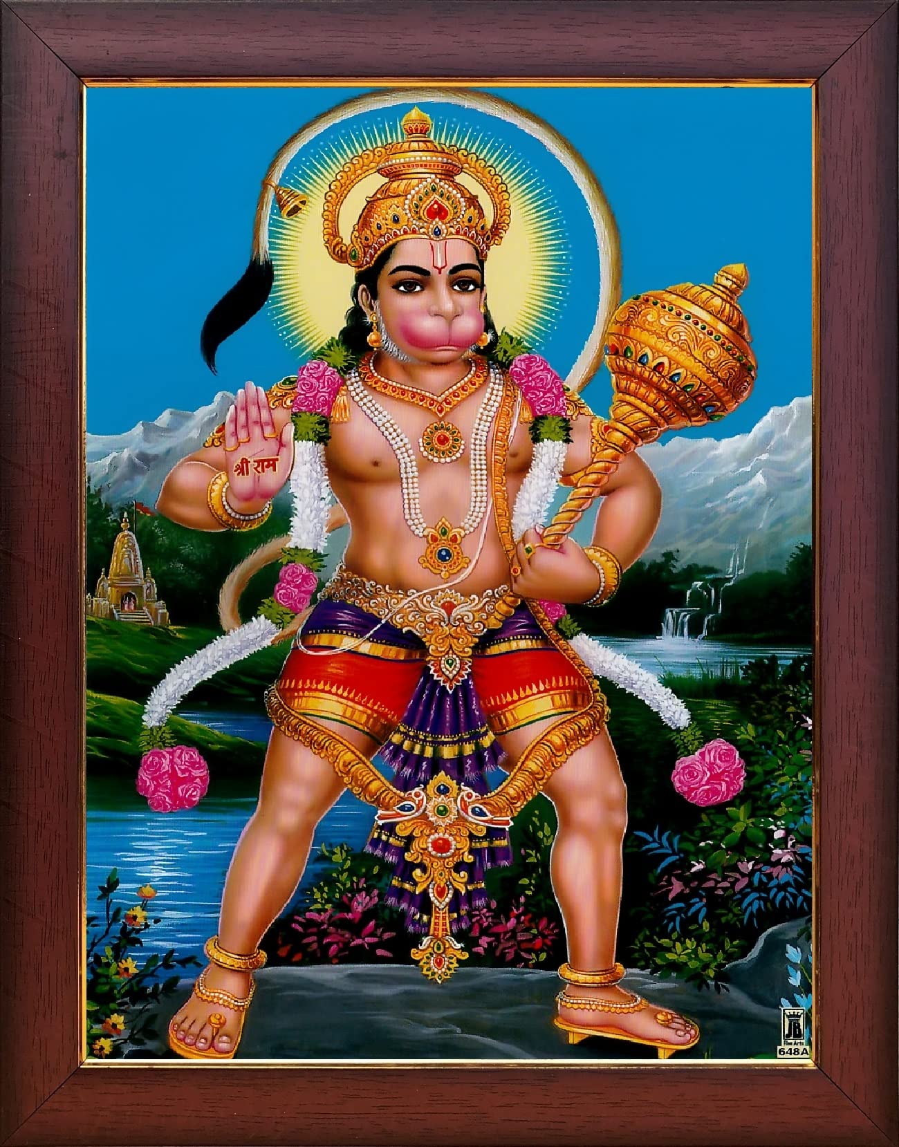 Garuda Photos God Hanuman With Gada In Left Hand Hanuman | Desertcart ...