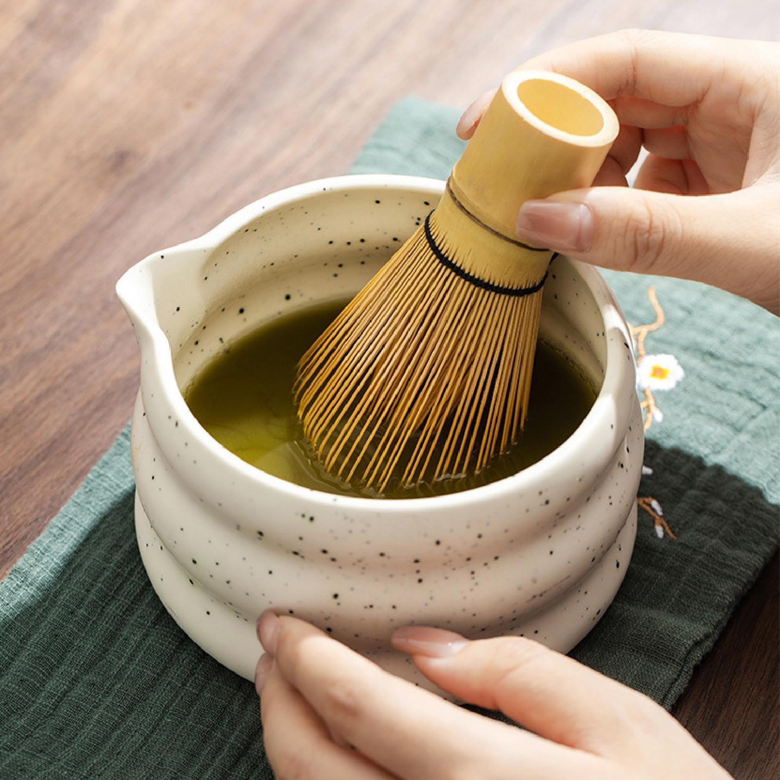 5Pcs Japanese Matcha Set Traditional Matcha Ceremony Kits for Friend Kitchen White|Home & Garden | Food & Beverages | Tea|1 Matcha Bowl1 Matcha Whisk1 Matcha Whisk Holder1 Matcha Sifter1 Tea Spoon 2