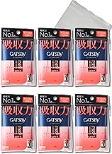 Gatsby Oil Blotting Paper, Film Type, Strongest, 75 Sheets (Set of 6)