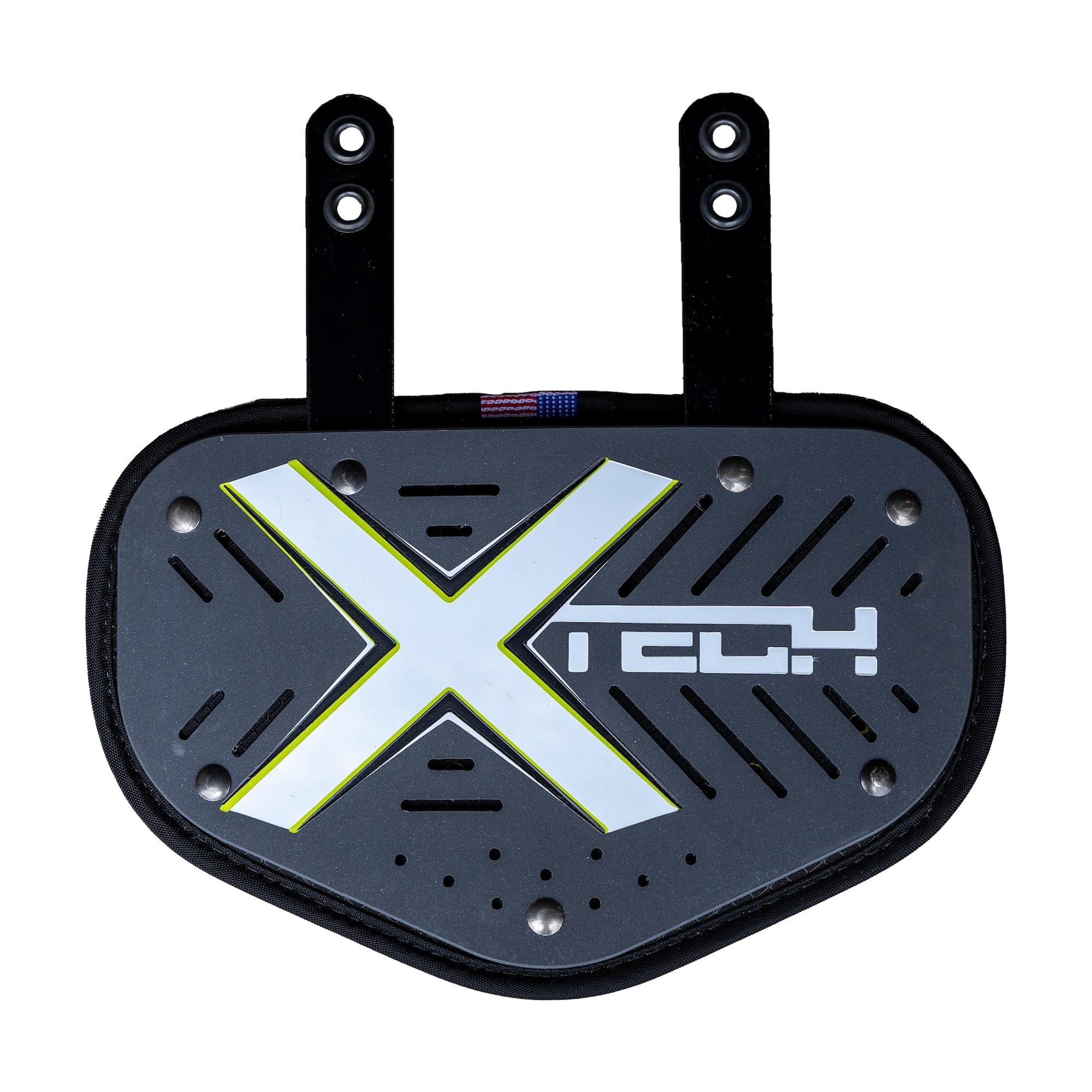 XTECHVented 5-Sided Football Backplate - Universal Adjustable Back Plates for Adult Mens and High School Players for Football Shoulder Pads - Protective Gear and Accessories