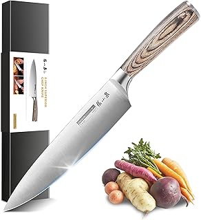 ZHANG XIAO QUAN SINCE 1628 German Steel Chefs Knife, 8 Inch Kitchen Knive High Carbon Stainless Steel