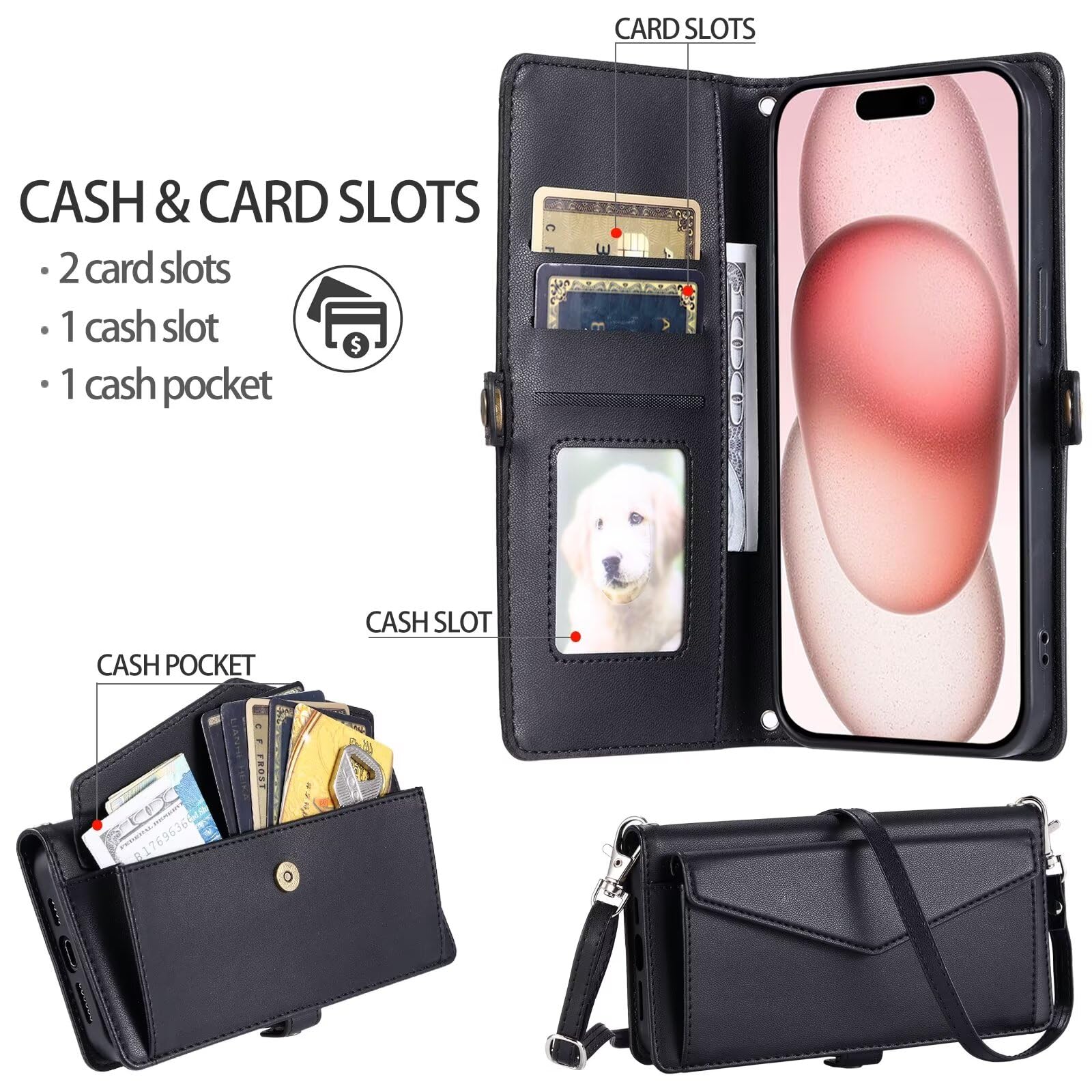 Xinyunew Cover Portafoglio In Pelle Con Vetro Temperato Per Samsung Galaxy A6 Plus 2018, Grigio, Con Slot Carte E Supporto