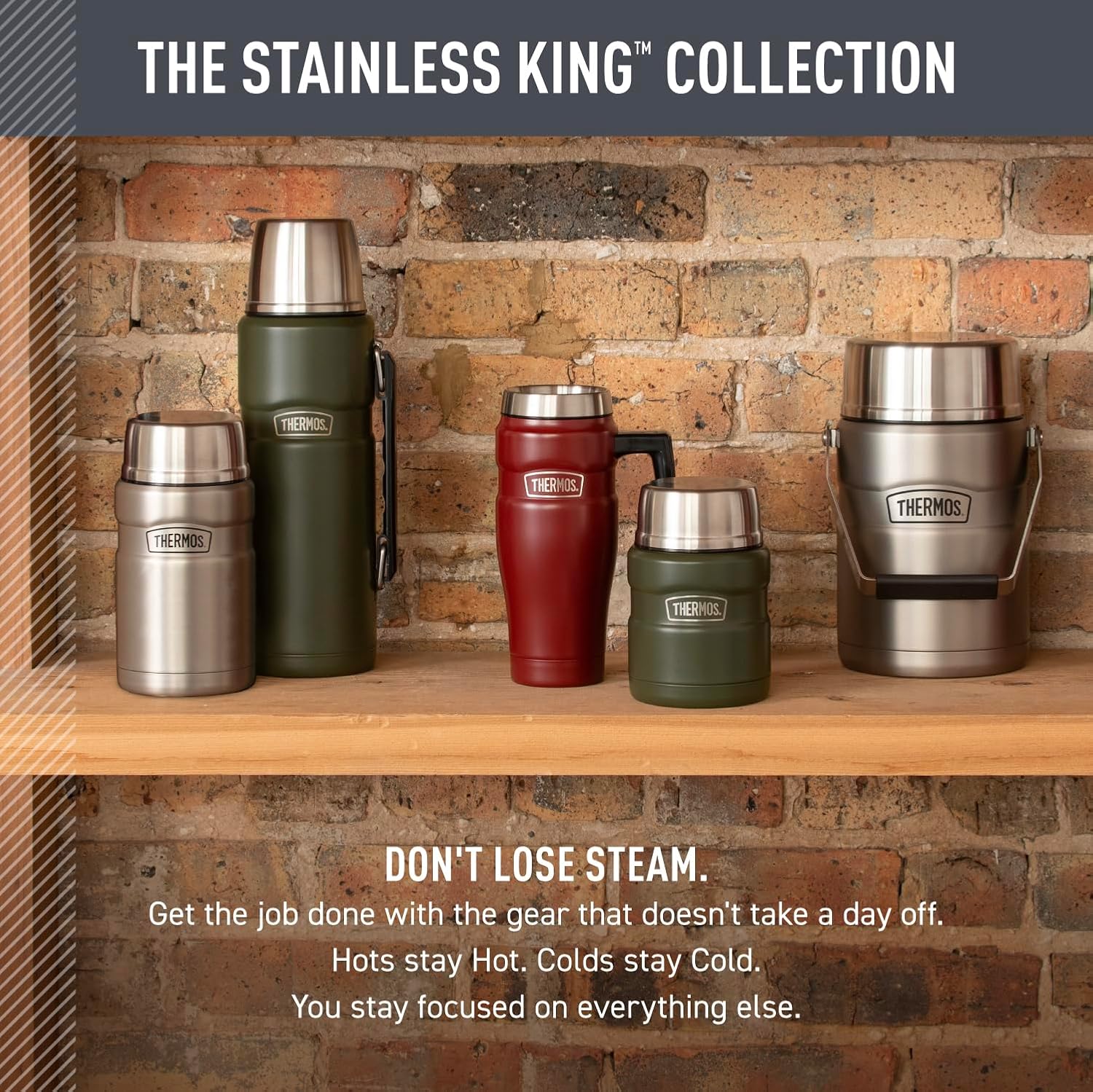 Thermos Stainless King 16 Ounce Coffee Desk Mug, Matte Steel - Image 6