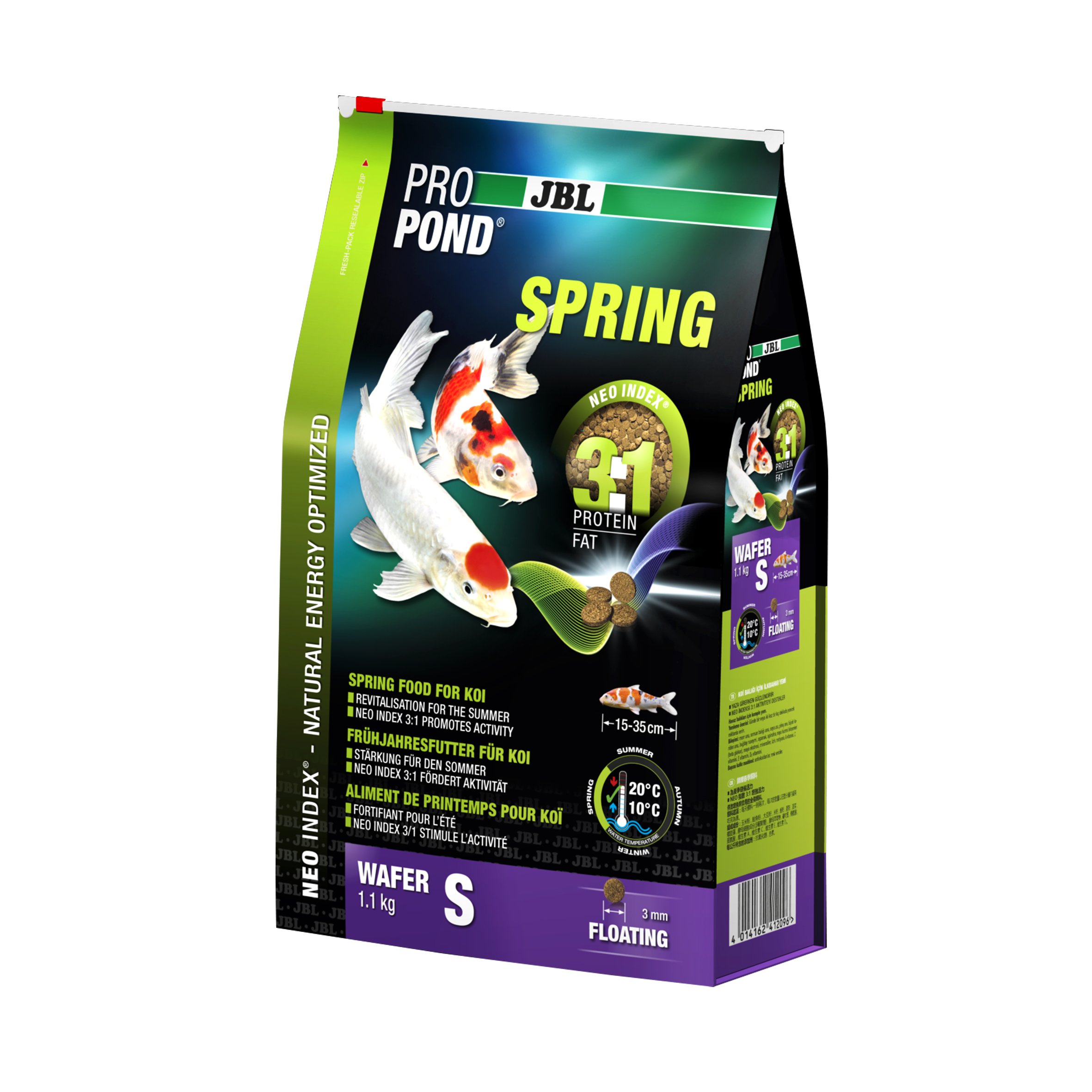 Cibo Primavera Per Koi JBL ProPond Spring - Pastiglie Galleggianti, 1.1 Kg - Foto 2