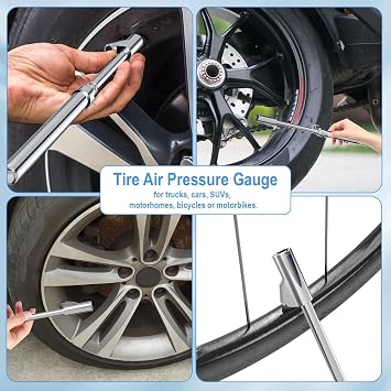 Truck Tire Pressure Gauge, Air Pressure Gauge for Tires 10-150PSI/1-10Bar