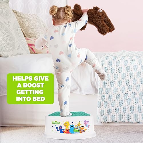 Miniatura 8 de Sesame Street Sesame Squad - Taburete para niños, entrenamiento para ir al baño, antideslizante, baño, cocina, ligero