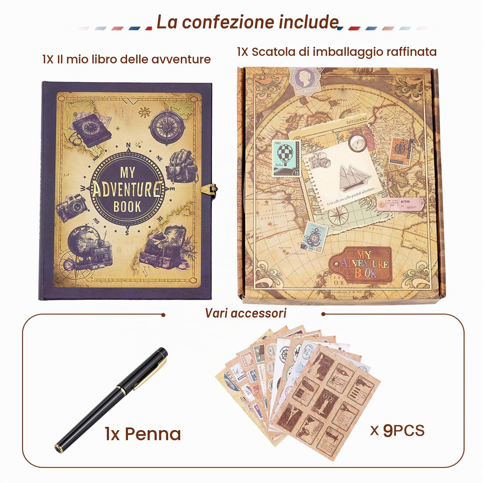 My Adventure Book Album fotografico(Viaggio blu)