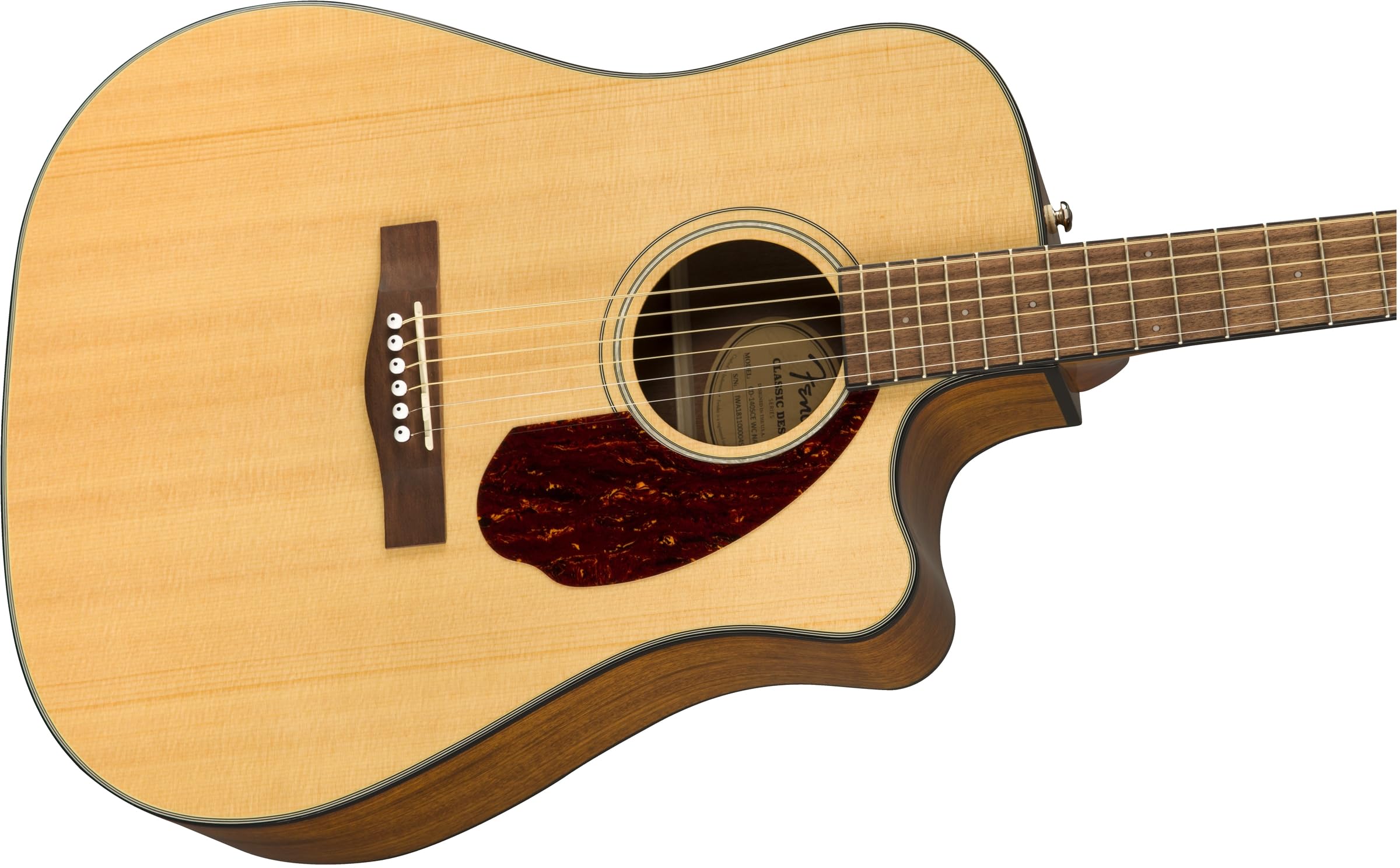 Fender CD-140SCE Chitarra Elettroacustica Dreadnought Naturale Custodia Rigida Inclusa