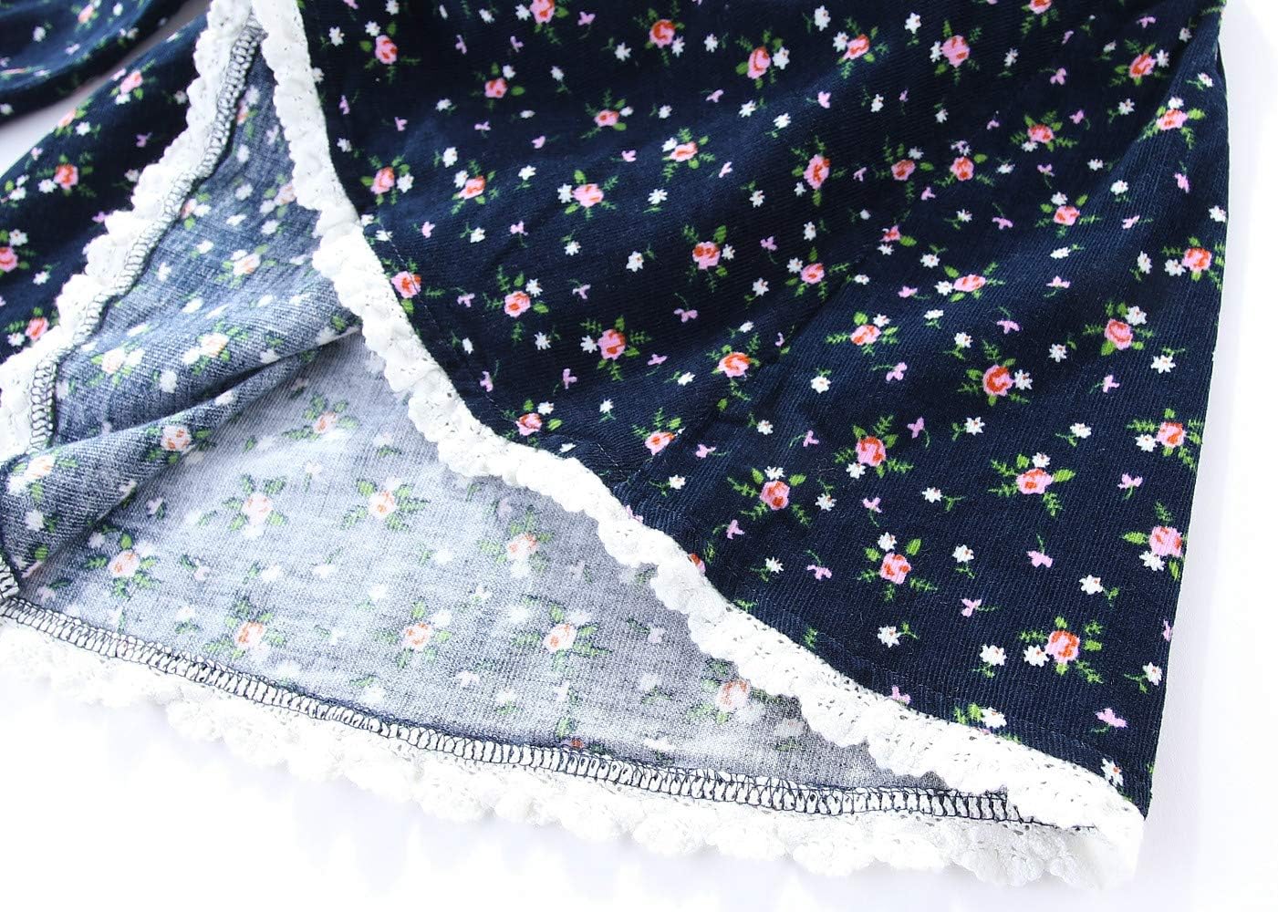 Mud Kingdom Fashion Little Girls Floral Dress Long Sleeve Ruffled Cute Spring Autumn - Image 8