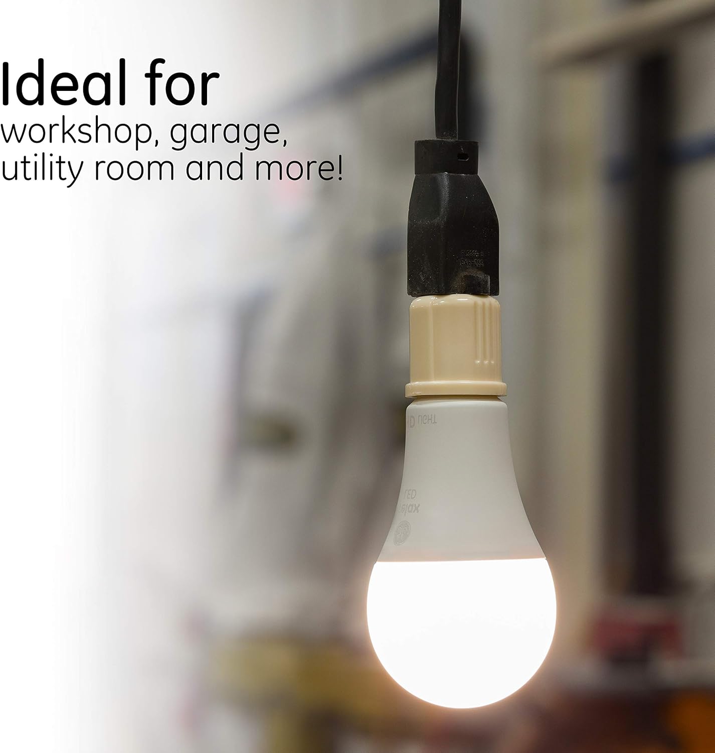 Power Gear Polarized Socket Adapter, 5 Pack, Convert Outlets to Lamp Sockets, Perfect for Workshop, Garage or Utility Room, Polarized Plug, UL Listed, Light Almond, 54606