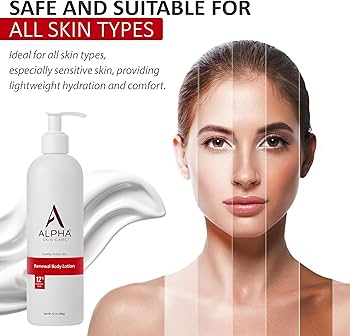Alpha Skin Care Revitalizing Body Lotion, 12% Glycolic AHA, Daily