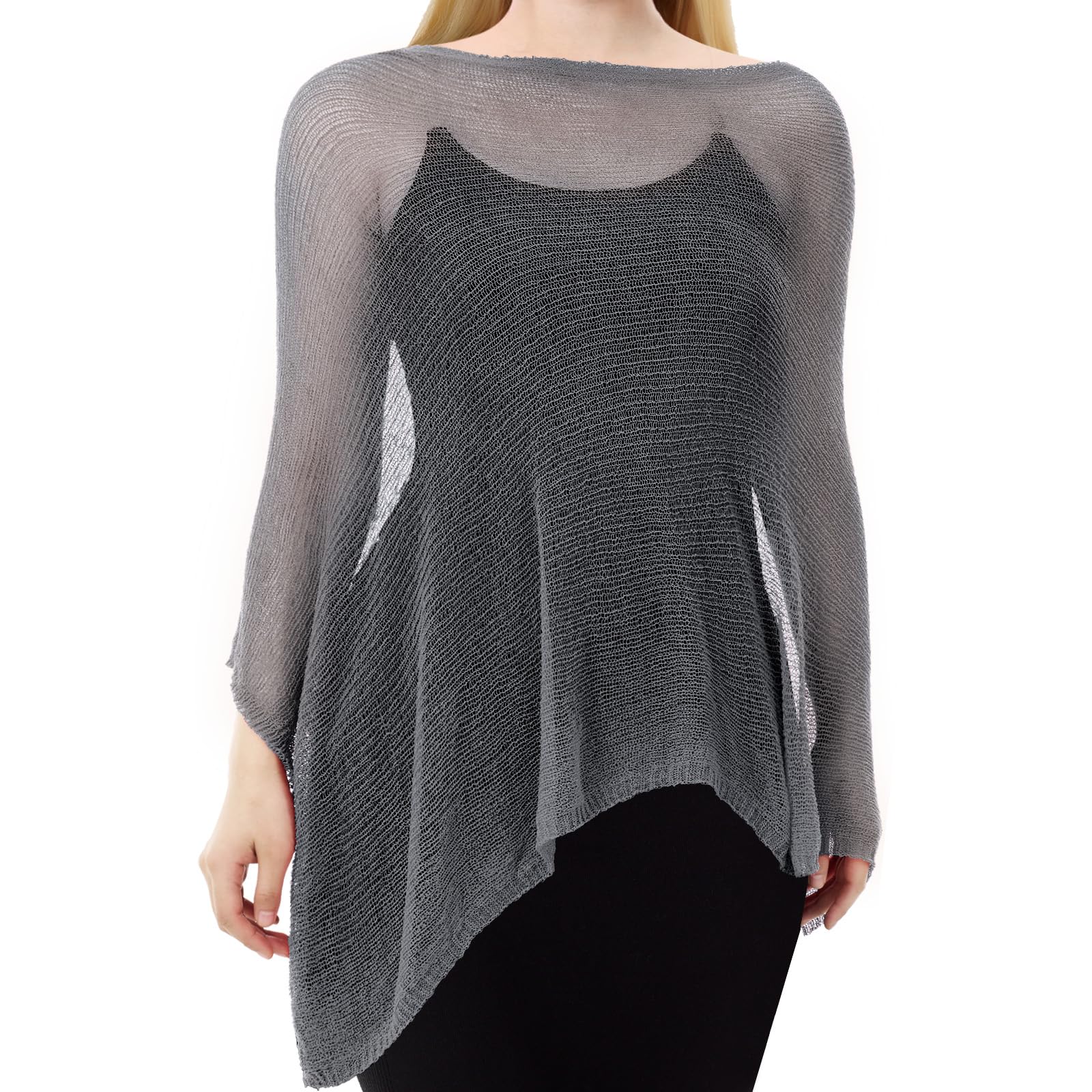 Women Sheer Poncho Shrug