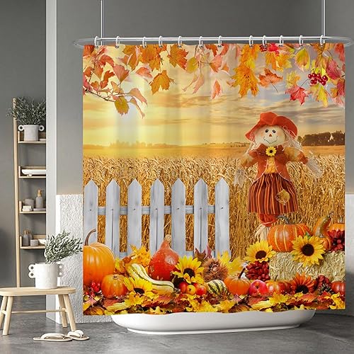 Miniatura 99 de Baocicco Juego de cortinas de ducha de fantasmas de Halloween, encantadores fantasmas de dibujos animados, divertidos trucos o tratos, cortinas de